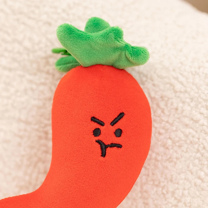 Kawaii Vegetable Plush Toys Cute Vegetables Pendant Onion Chili Mushroom Carrot Plush Pendant Keychain Toy