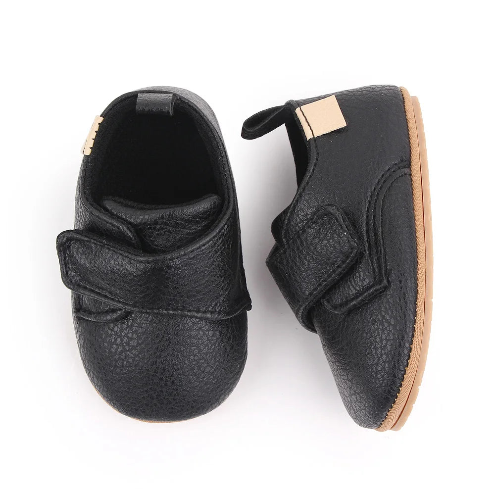 2025 Baby Casual Shoes Korean Style Non-slip Classical High Quality PU and TPR Soft and Warm Toddler Shoes for 0-18 Months D2587