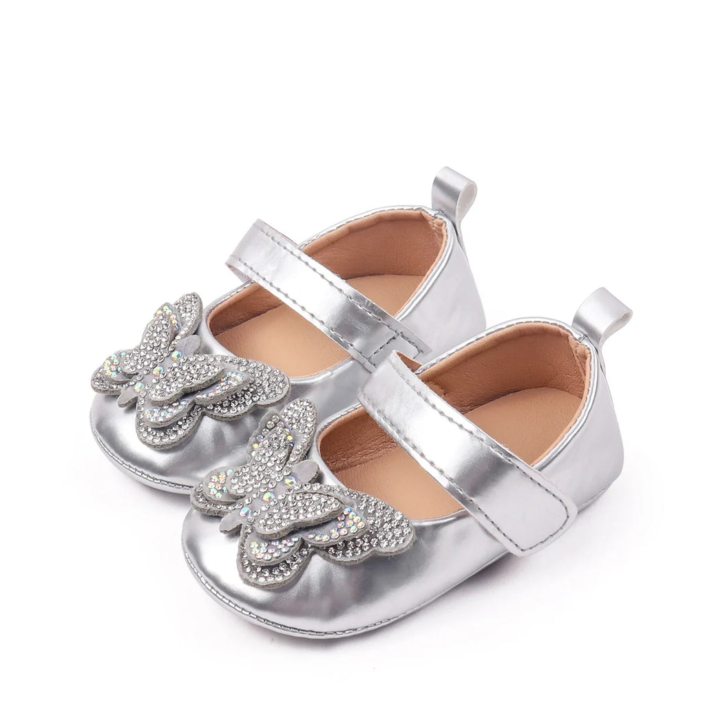 2025 Baby Girls Princess Pre-walking Indoor Outdoor Toddler Shoes With Comfortable TPR Sole and Fashion Design For 0-18M BBW5121