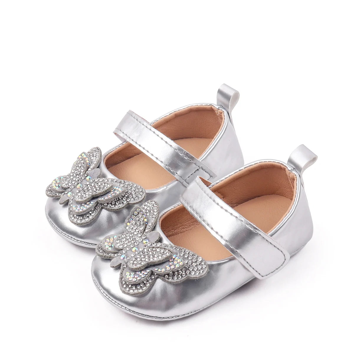 2025 Baby Girls Princess Pre-walking Indoor Outdoor Toddler Shoes With Comfortable TPR Sole and Fashion Design For 0-18M BBW5121