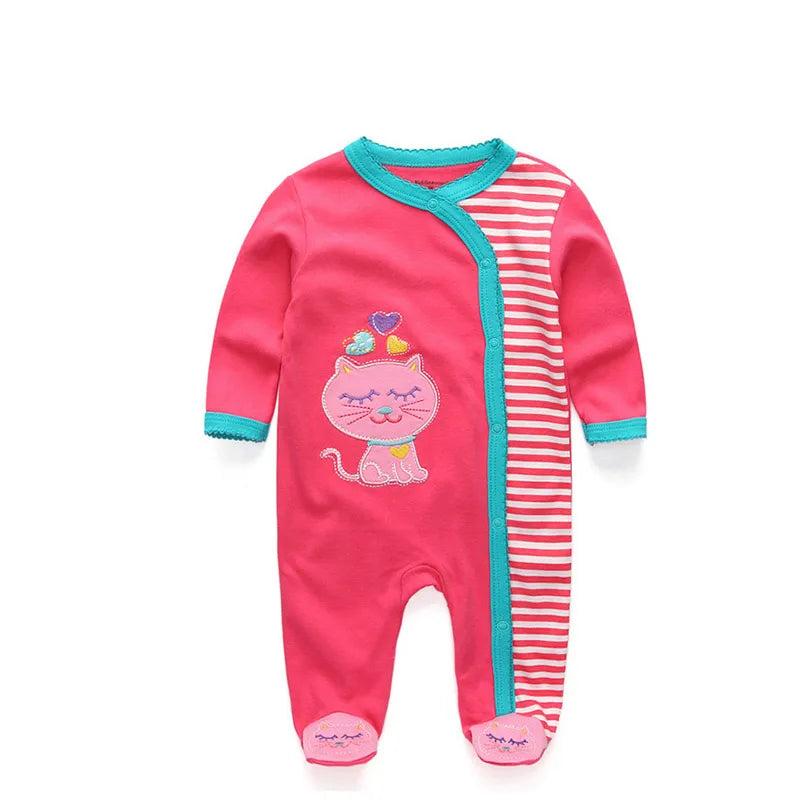 1-Piece Fashion Classic Long Sleeve Causal Baby Boy Girl Rompers Soft Unisex Newborn Jumpsuits 0-12 Months Clothing