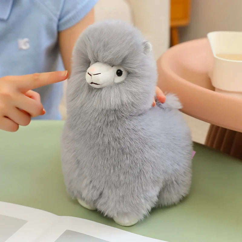 25/35cm Velvet Alpaca Plush Toy Soft And Comfortable Alpaca Doll Hug Pillow Standing Posture Sheep Soft Stuffed Animal Doll