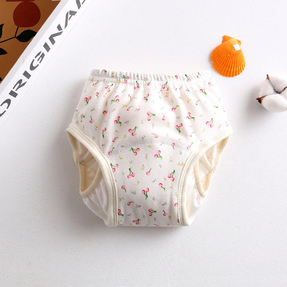 Cotton Baby Training Pant Reusable Gauze Diaper Waterproof Cloth Diaper Washable Nappies Diapering