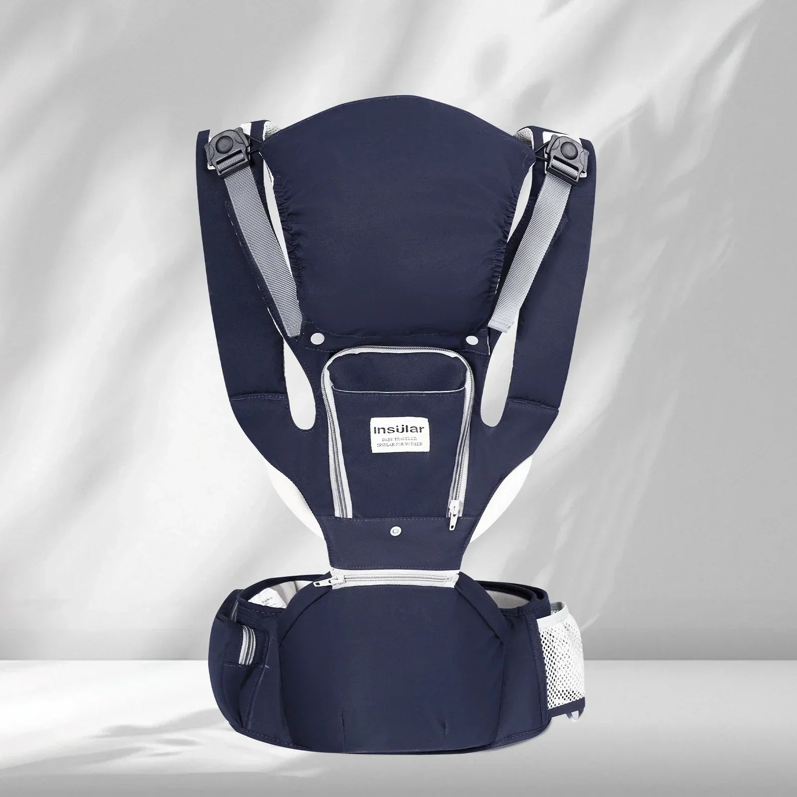INSULAR 3 In 1 Baby Carrier With Hip Seat Front Hold And Breathable Waist Stool For 0-2Y