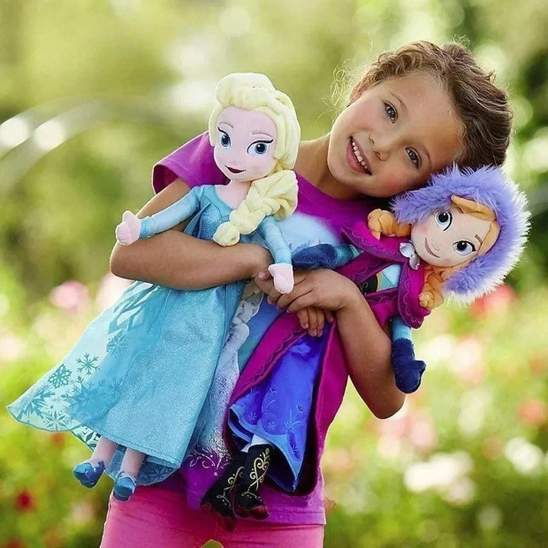 30-40cm DSN Figure Frozen Princess Plush Toy Anna Doll Snow Queen Princess Anna Elsa Soft Stuffed Animal Toys Birthday Gifts
