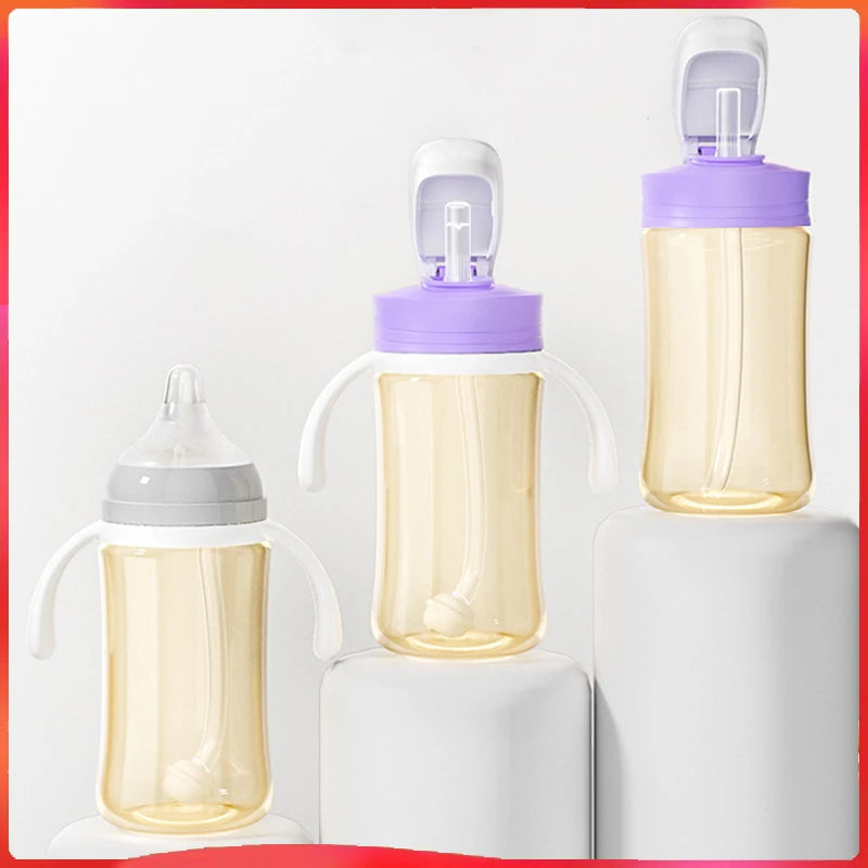 Suitable for third-generation pigeon bottle conversion, cup lid, pigeon handle/wide caliber straight drinking straw,gravity ball