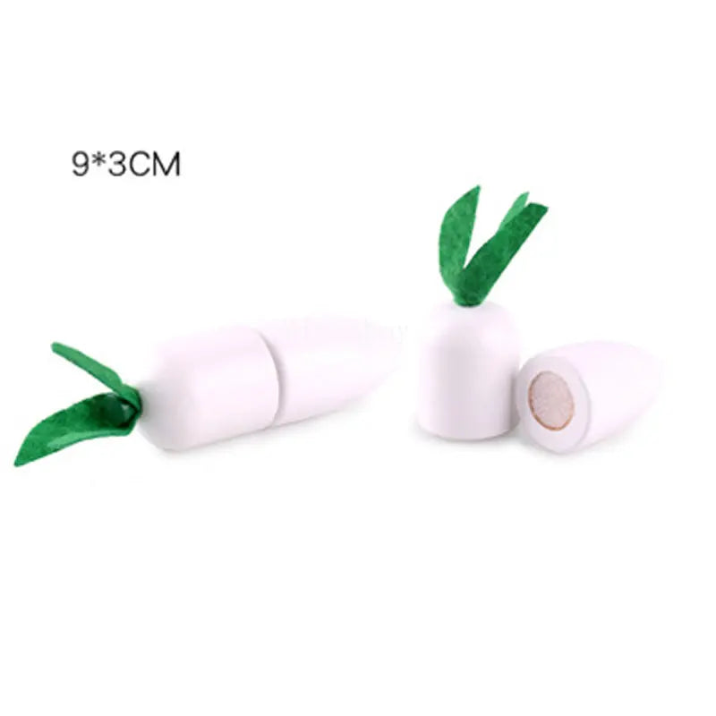 Wooden Fruit Cutting Educational Toy For Children Kitchen Playset With Peelable Fruit 1Pcs