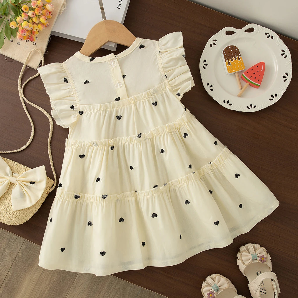 Summer New Cute And Fresh Baby Girl Dress, Sweet Children'S Clothing+Bow Bag (6 Months -3 Years Old)