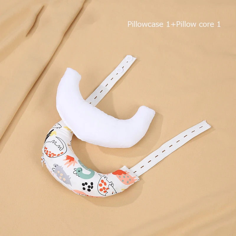 Baby Pillow Newborn Soft Breathable Crescent Shaped Neck Support Pillow For Baby 0-3 Years Model CN01