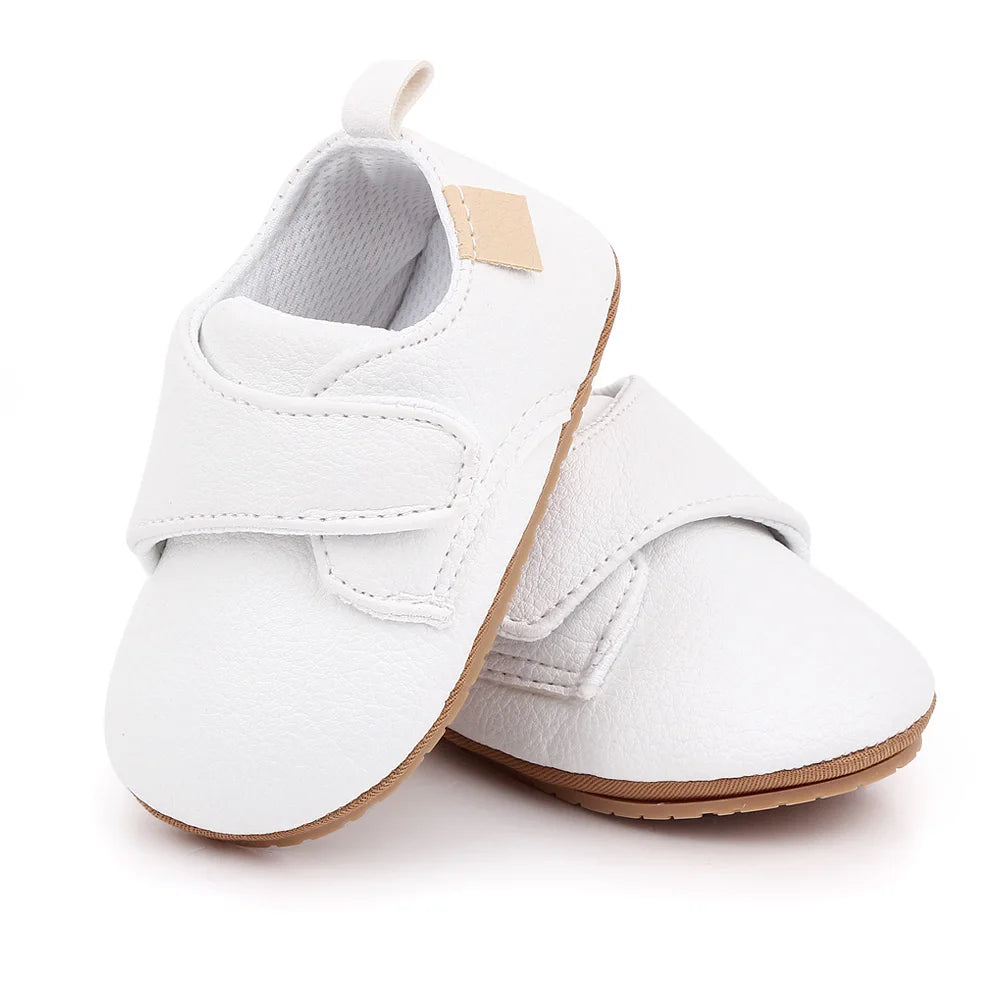 2025 Baby Casual Shoes Korean Style Non-slip Classical High Quality PU and TPR Soft and Warm Toddler Shoes for 0-18 Months D2587