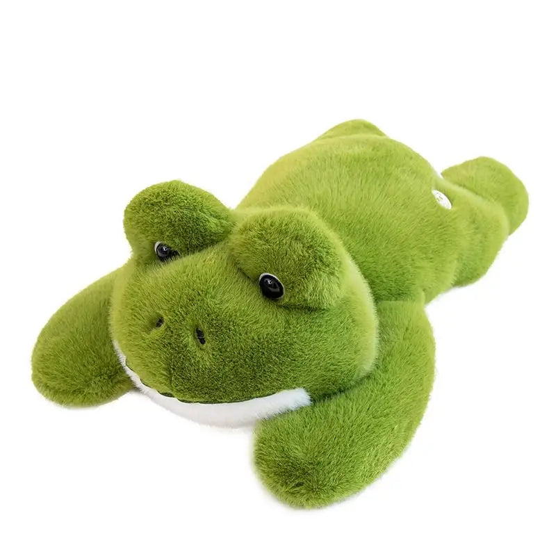 Hot Simulation Giant Frog Plush Toy Stuffed Animals Plushies Green Lying Frogs Throw Pillow Cushion Home Deco For Kids Gift
