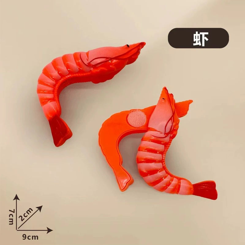 Chechele Montessori Educational Toy Vegetables Fruits And Seafood Play Set Model V1