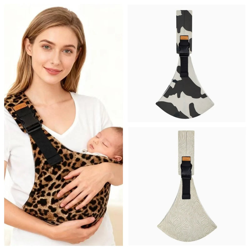Newborn Baby Carrier Sling Adjustable Crossbody Wrap Infant Holder Baby Bag Hip-seat Ergonomic Support for Hands-Free Carrying