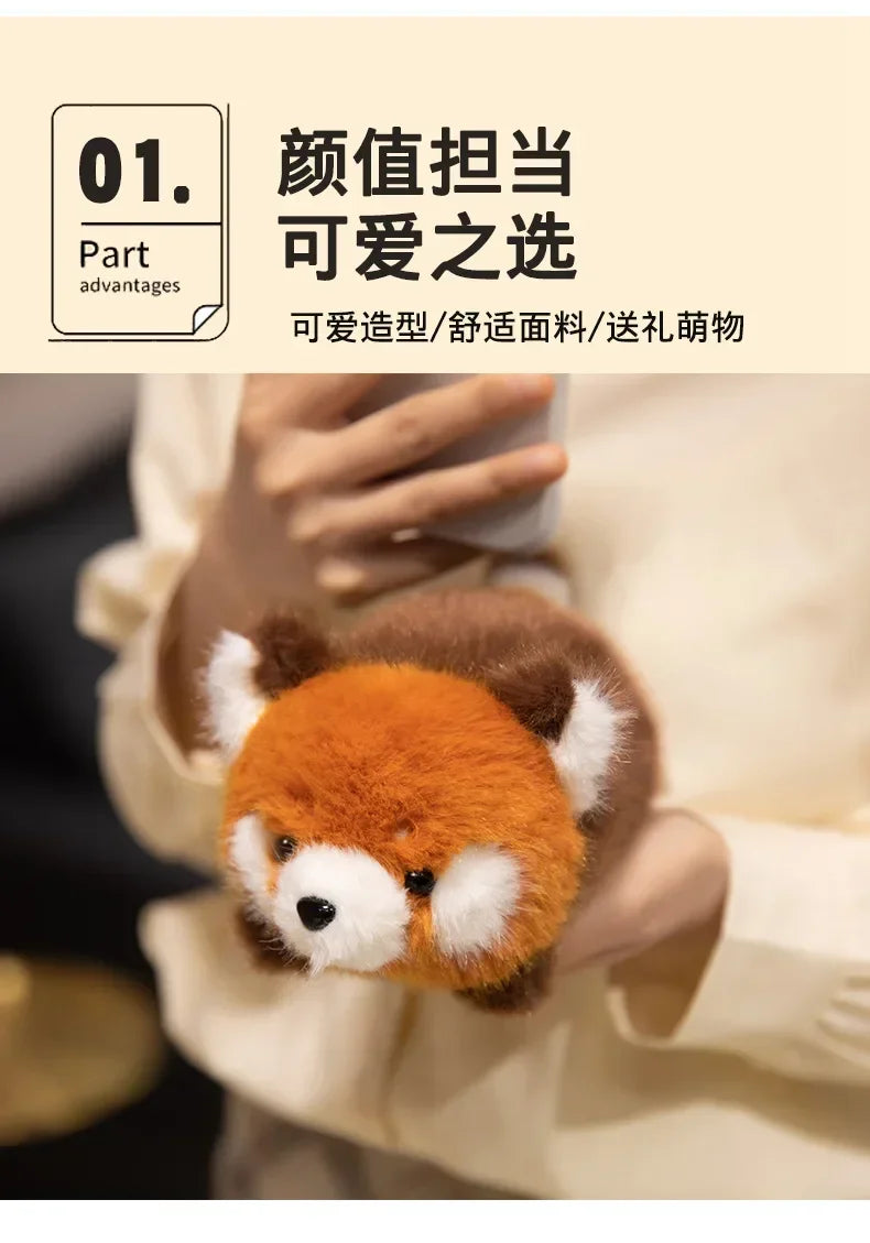 Cute Stuffed Plush Toys Lying Red Panda Fox Sloth Cat Soft Baby Plushie Gifts - Animal Themed Dolls for Children