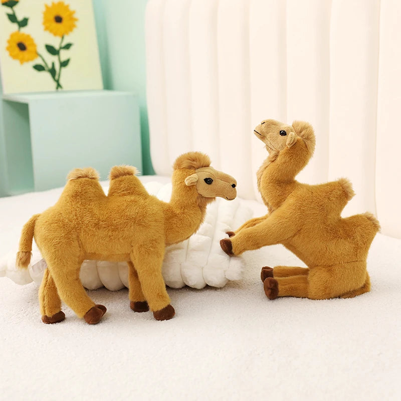 Simulation Standing Camel Plush Toys Soft Stuffed Steric Camel Toys For Children Creative Decor For Bookcase/Car Funny Gift