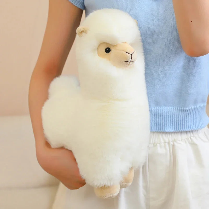25/35cm Velvet Alpaca Plush Toy Soft And Comfortable Alpaca Doll Hug Pillow Standing Posture Sheep Soft Stuffed Animal Doll