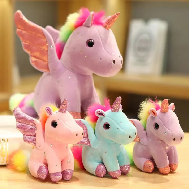 Cute Angel Unicorn Plush Toy Pillow Soft Fill Home Decoration Girl's Birthday Holiday Gift