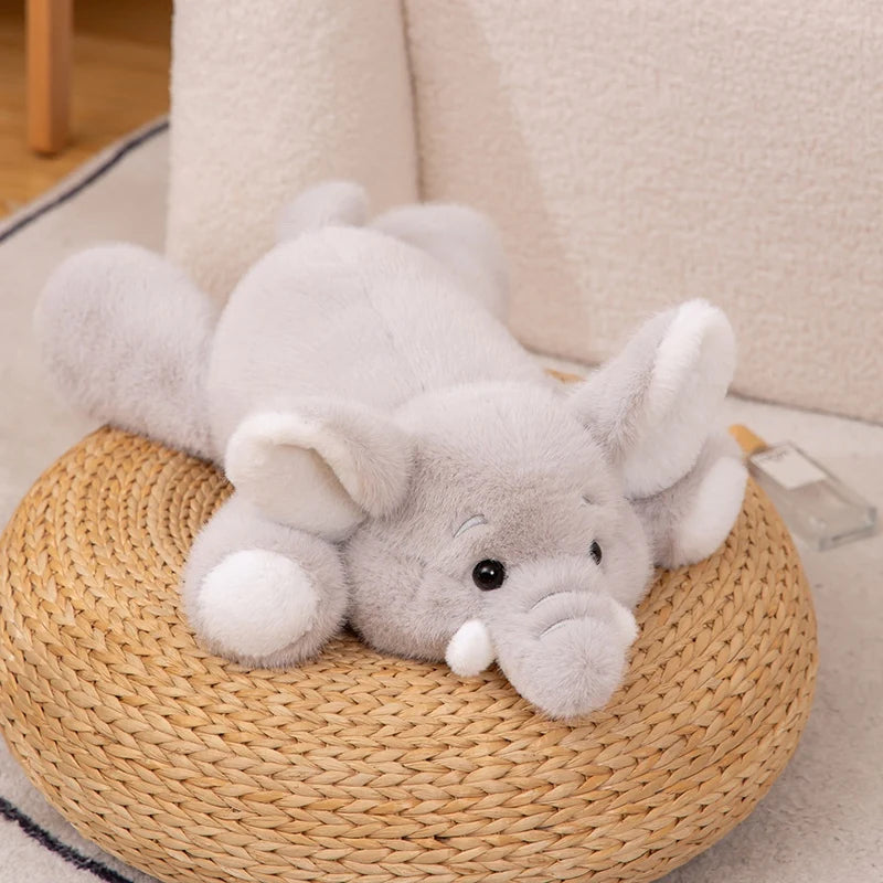 Fluffy Cute Nordic Style Plush Elephant Toy Soothing Toy For Girls Model ELP-001