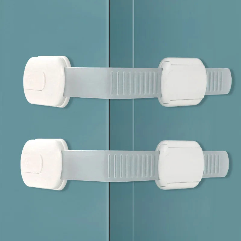 1/3/5Pcs Child Safety Cabinet Locks Premium Adjustable Baby Proof Drawer Latches Bathroom Kitchen Cabinet Drawer Lock