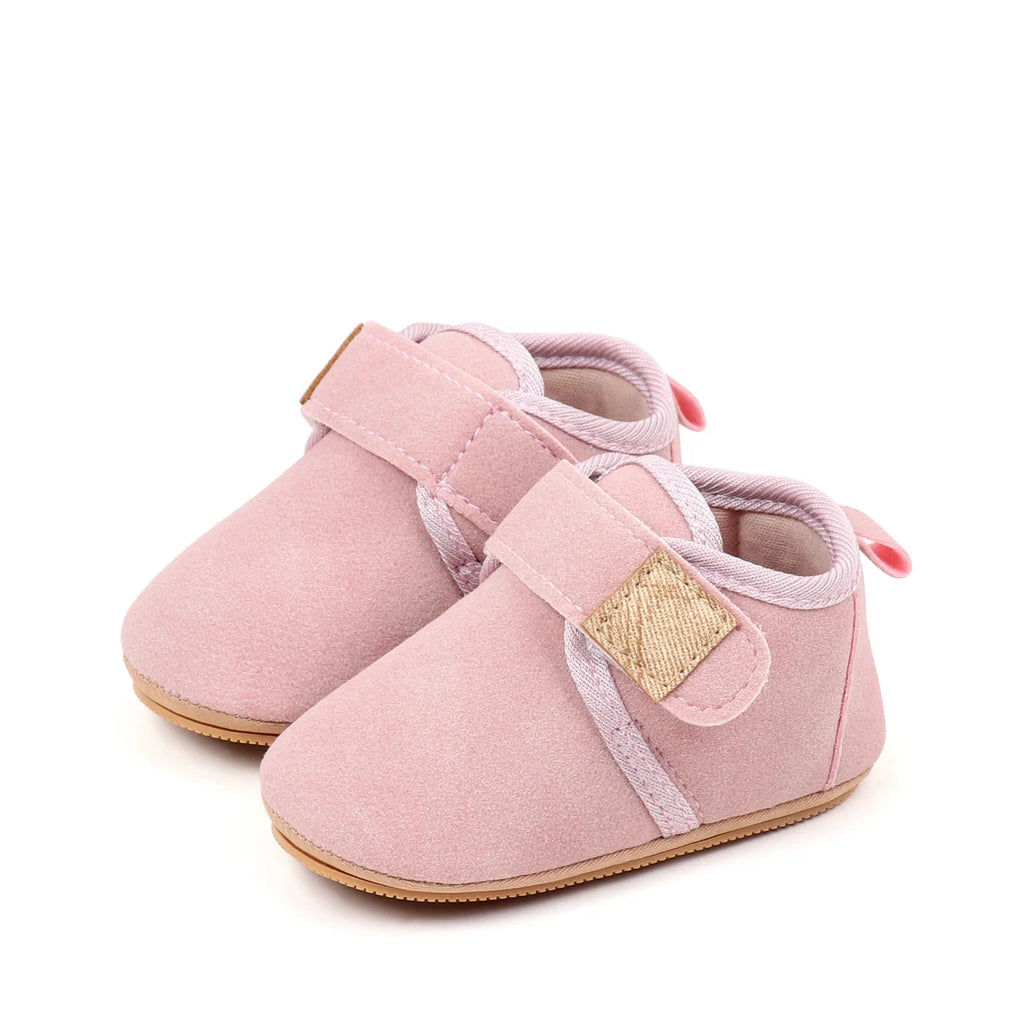 Autumn Solid Color Baby Shoes With Soft Rubber Sole Suitable For Both Boys And Girls Baby-Sized Toddler Walking Shoes
