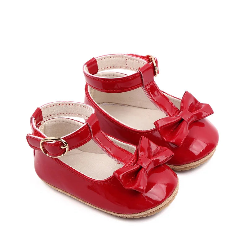 Summer Baby Girl Pre-walking Toddler Shoes With High Quality PU Leather And TPR Sole For 0-18M Baby Girls Princess Shoes