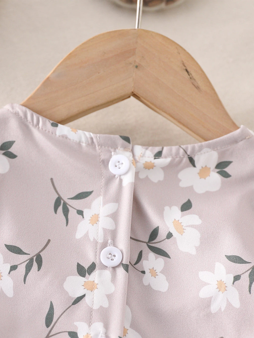 Baby Girl's Romantic Floral Embroidery Round Neck Long Sleeve Dress Autumn Lace Trim Girls' Dress Without Hat