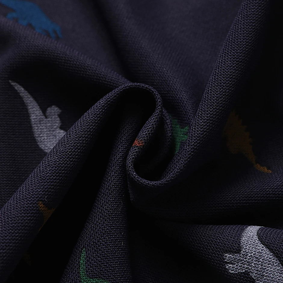 1/3 Pack Children's Summer Dinosaur Printed Multicolor POLO Shirt Boys Casual Fashion Prince T-shirt Joker Comfortable Lapel T