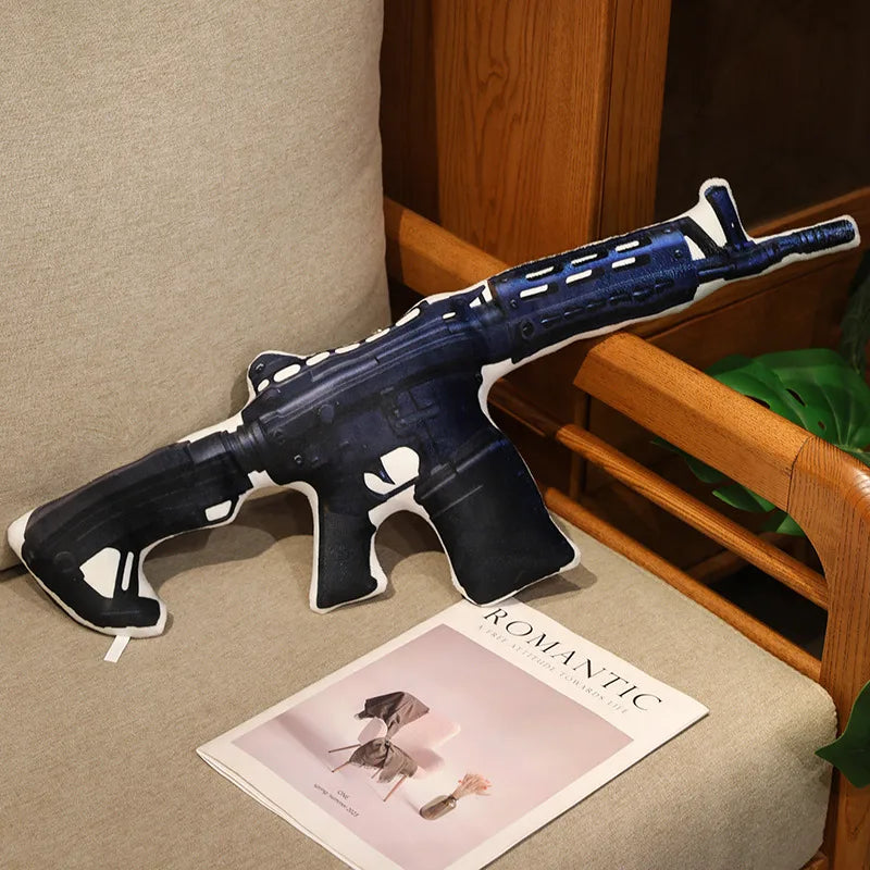 Hot Super Cool Realistic Stuffed Printed Firearm Plush Toys Soft Funny Lifeiliek Rifle Sniper Rifle Toys Game Props For Boys