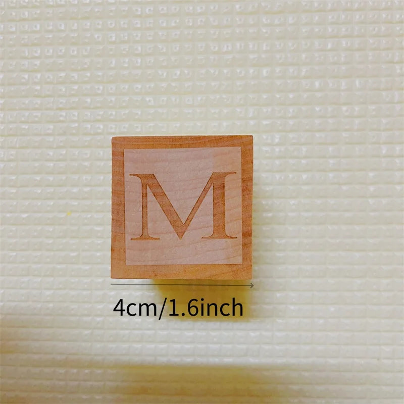 Ns Nordic Three Dimensional Wooden Block Ornaments Key Identifier 26 English Letters For Names