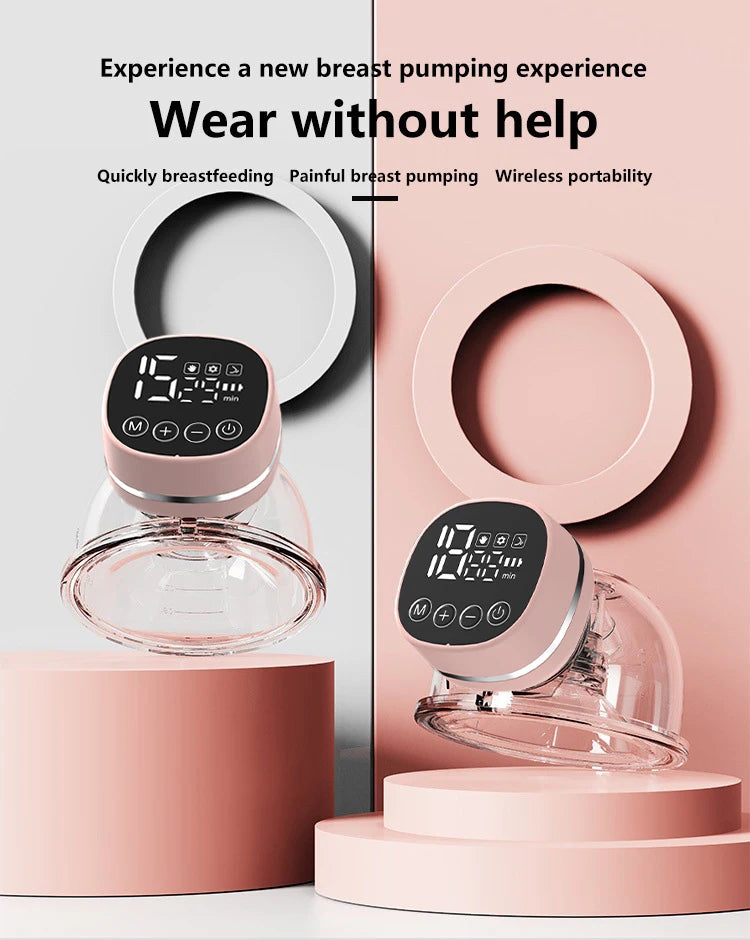 Upgrade Wearable Breastfeeding Pump Wearable Breast Pump Household Electric Breast Pump Handsfree Comfort Milk Collector 5 Modes
