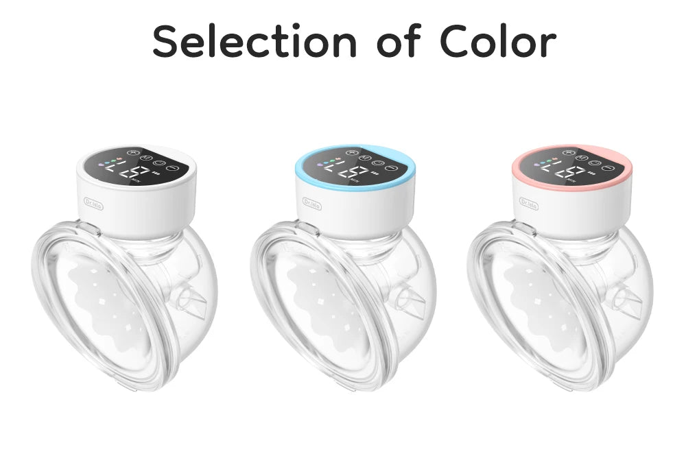 MAMIJOY 2PCS Wearable Electric Breast Pumps 4 Modes＆12 Levels Hands Free Breast Pump 40dB Low Noise Free 19/24mm Flange DEB26D