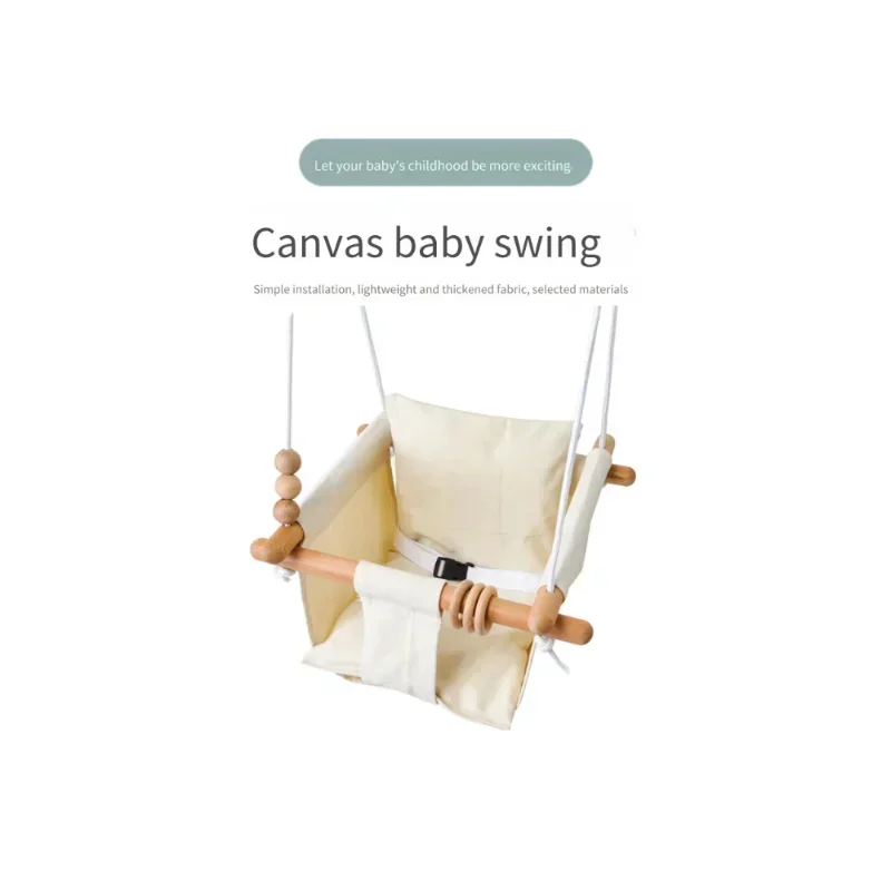 Toddler Hammock Swing Canvas Cotton Material Indoor Outdoor Hanging Seat Safe Children Suspend Swing for Comfortable Play Rest