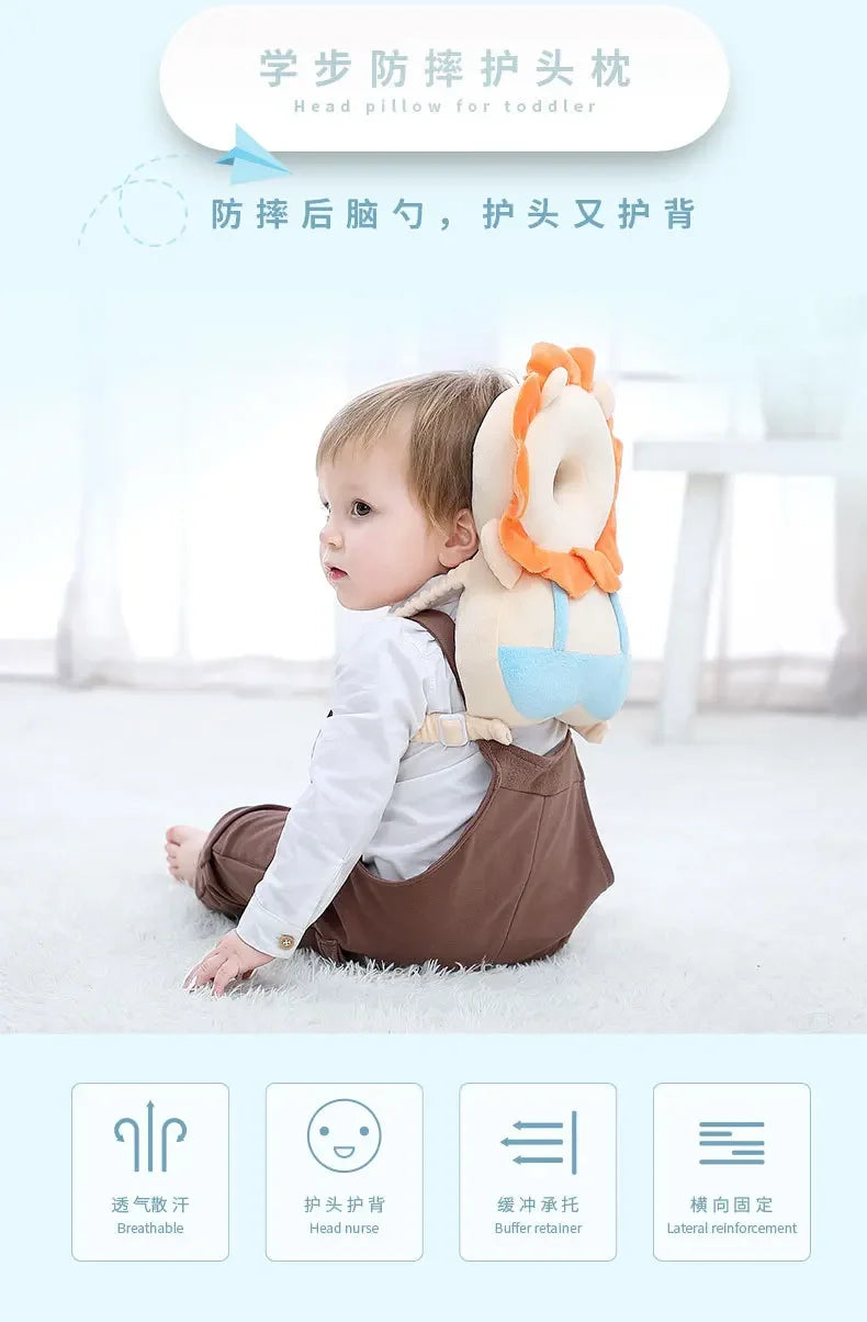 Baby Head Protector Backpack Pillows for Newborn Baby Protection Cartoon Infant Anti-fall Pillow Toddler Baby Health