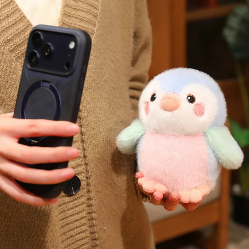 Wholesale 16cm Fluffy Pretty Bird Doll Cartoon Kawaii Pet Plush Toy Lifelike Little Pendants Car Bags Decor Keychain Kid Gift