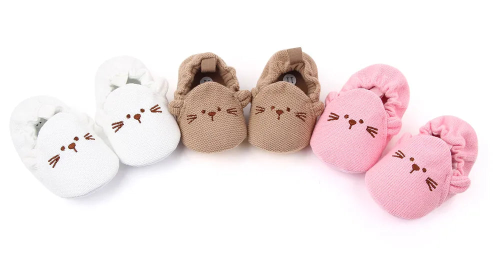 2025 Hot Selling Baby Boys And Girls First Walking Indoor Outdoor Toddler Shoes With Cute Design And High Quality Cotton Sole