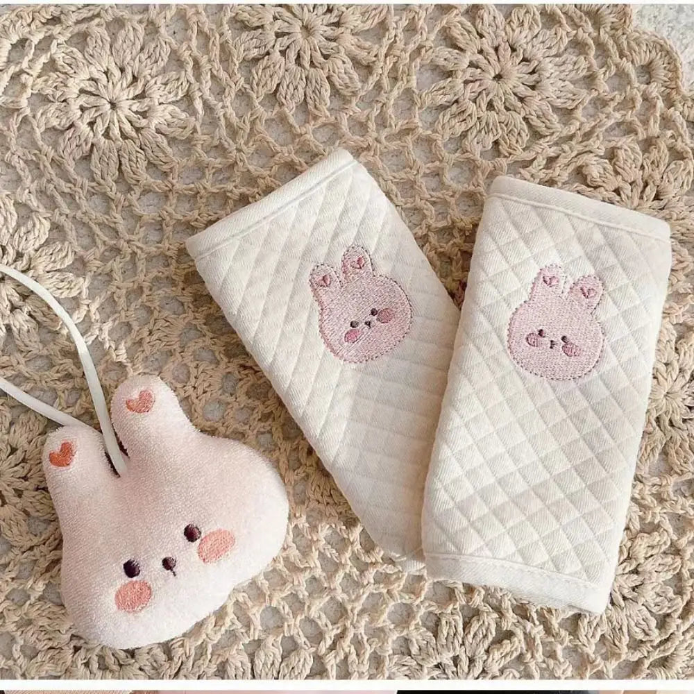 Cotton Baby Car Seat Belt Cover Shoulder Strap Cartoon Baby Shoulder Strap Cover Car Accessories Stroller Accessories Children