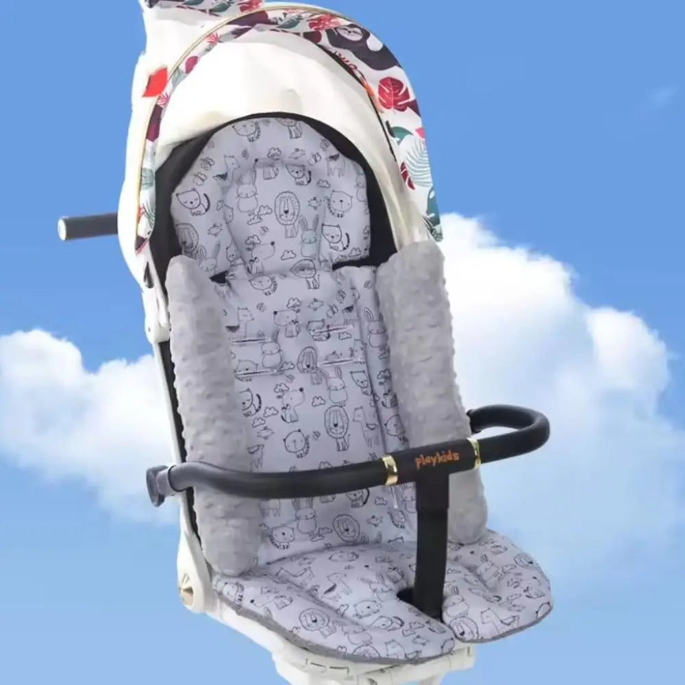 Cartoon Pattern Baby Stroller Cushion Baby Seat Cushion Stroller Accessories Pushchair Car Mat Car Seat Pram Cushion