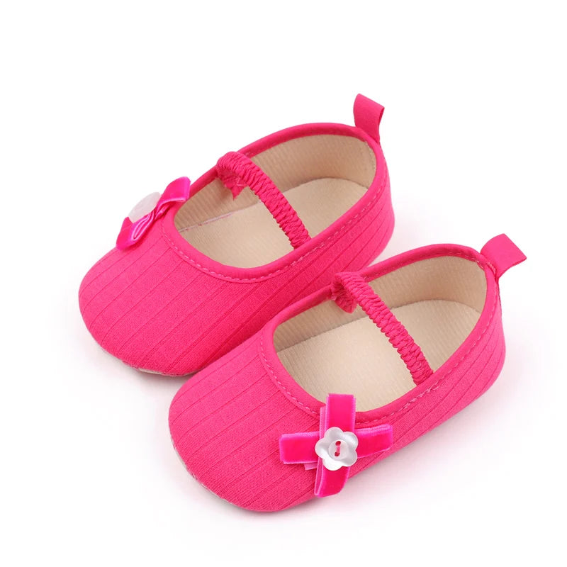 2025 Spring And Autumn Baby Girls First Walking Indoor Outdoor Toddler Shoes With Cute Design Soft And Comfortable Sole For 0-18