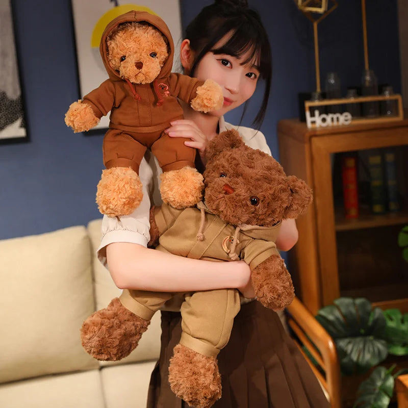 Cute Cartoon Motion Bear Plush Toy 38/50cm Stuffed Animal Doll High Quality Birthday Gift Party Favor for Kids