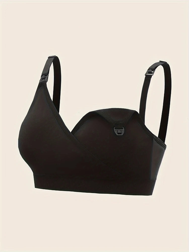 3 PCS Set Breathable Front Open Nursing Bra Maternity Underwear Pregnancy Bra Full Cup Wireless Comfortable Breastfeeding Bra