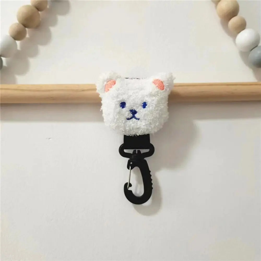 Adjustable Embroidery Cute Pram Hook  Bag Hanging Hook Stroller Accessory Baby Stroller Organizer Hook Stroller Hooks