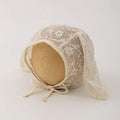 Baby Girl Lace Hat Newborn Photography Props Rabbit Bunny  Cap Baby Photo Studio Beanie Cap