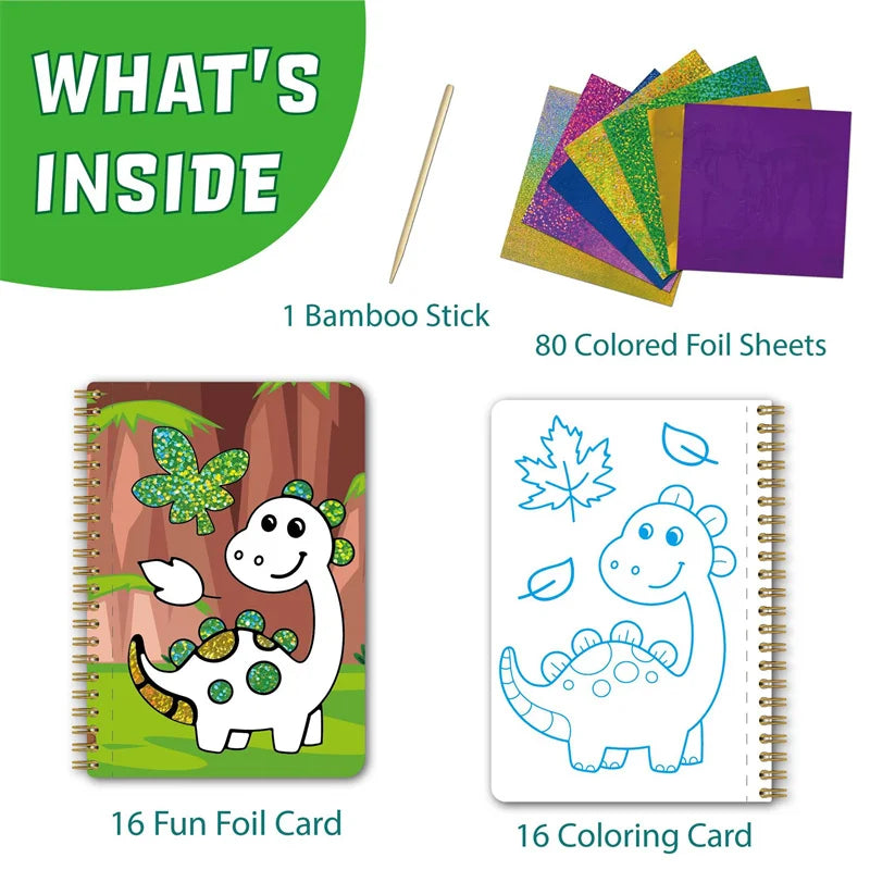 DIY Cartoon Magical Transfer Painting Crafts for Kids Arts and Crafts Toys Children Creative Educational Learning Drawing Toys