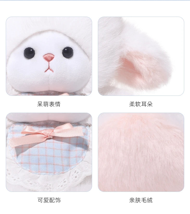 Cuddly Sheep Rabbit Dog Dinosaur Fox Plush Toy for Kids Cute Stuffed Animal Lamb Doll Children's Gift Soft Sleeping Appease Toy