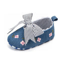 Cute Baby Girl Flower Bow Princess Shoes Spring & Autumn Fashion Design Soft Soled Solid Comfortable Infant Shoes First Walkers