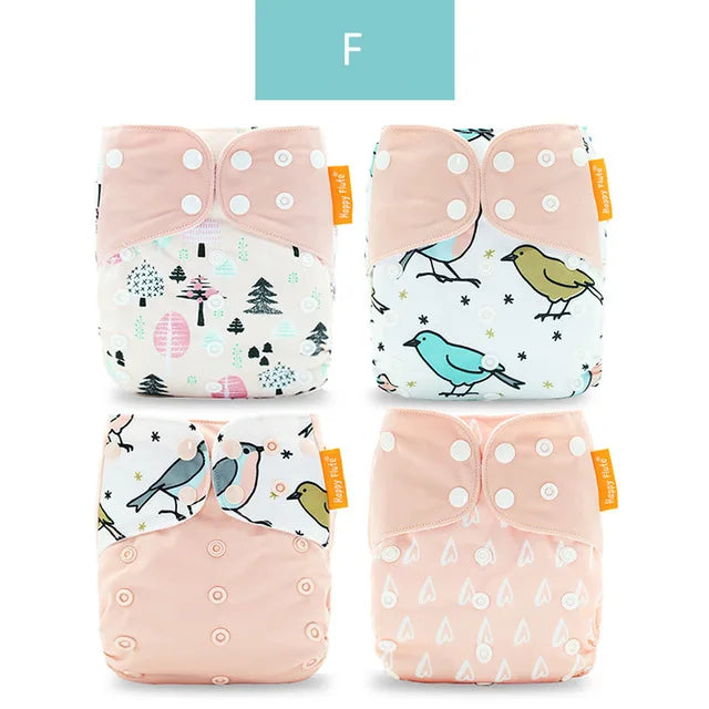 HappyFlute OneSize Pocket Diaper Washable Reusable Absorbent Cloth Diaper For Babies Fits Most