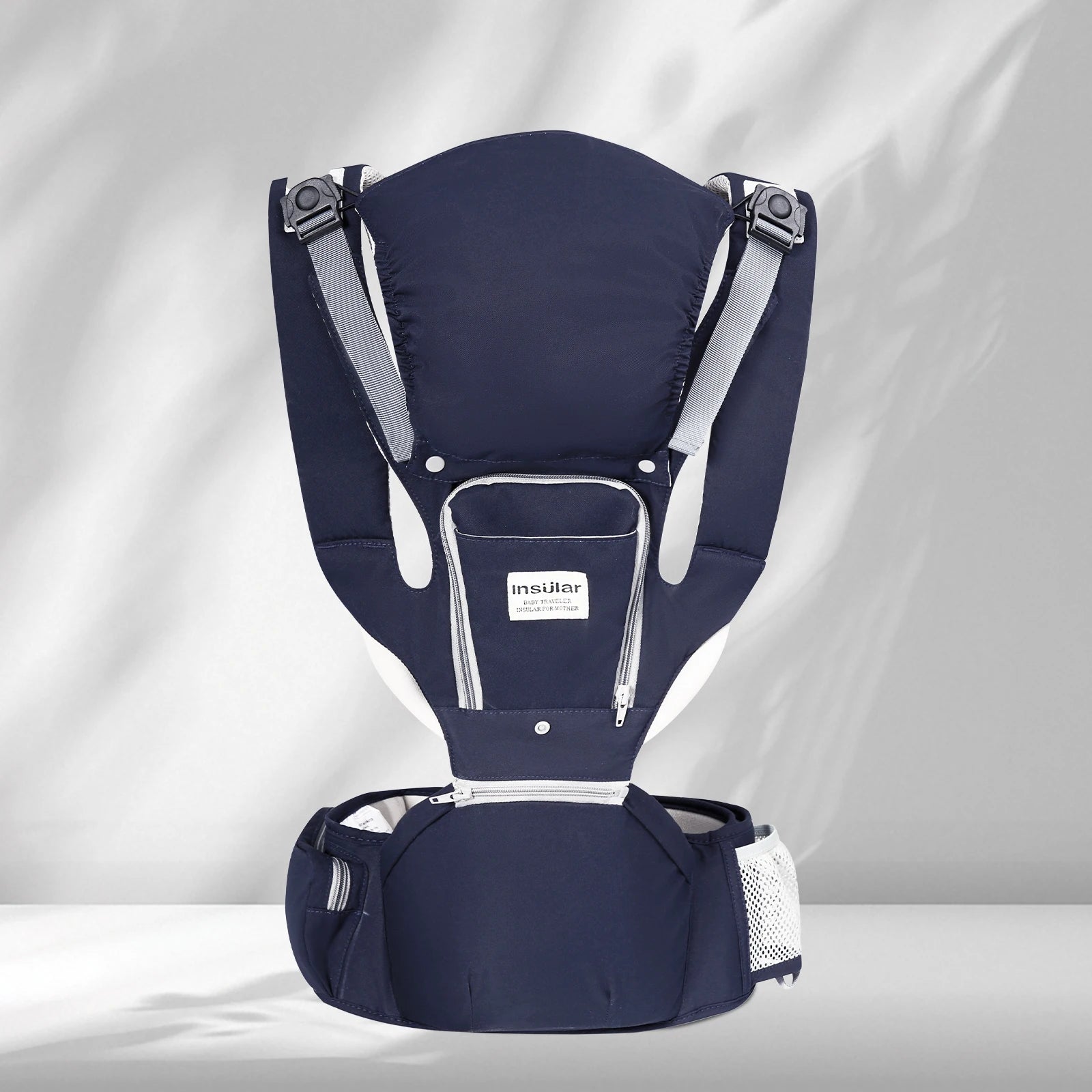 INSULAR Breathable Baby Carrier With Hip Seat Front Hold Portable Multifunctional 0-2Y