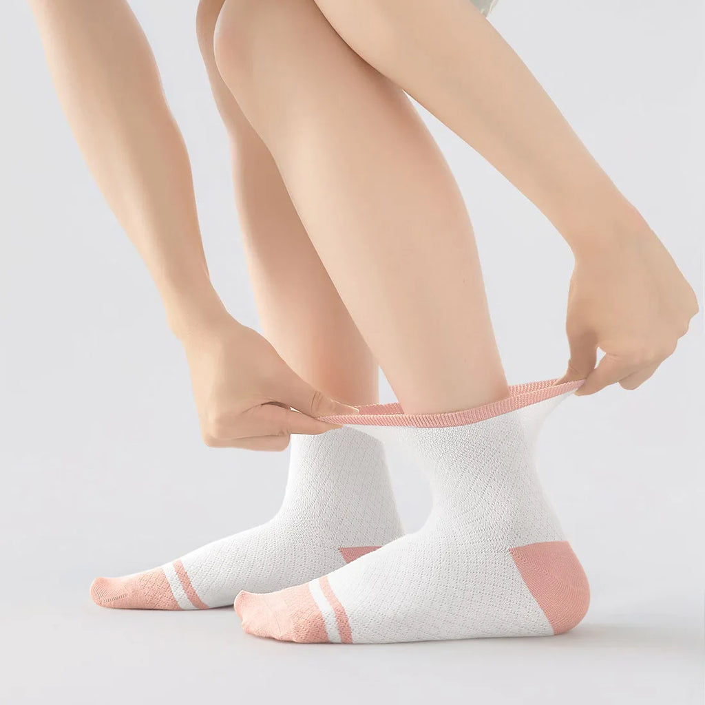 Children's Summer Mesh Colorful Socks: Pure Cotton, Sweat-Absorbent, Breathable, Seamless Stitching, for Boys and Girls, School