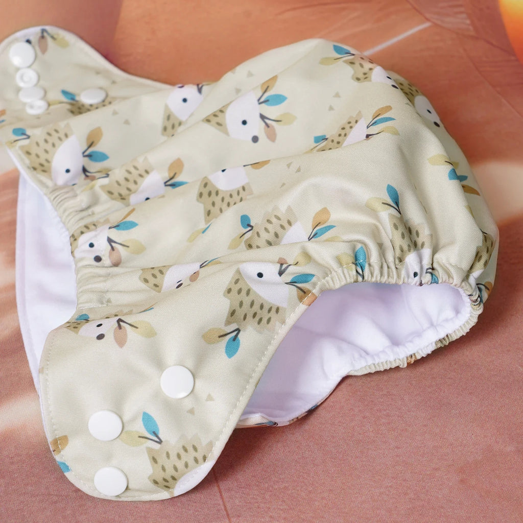 3PCS Baby Waterproof Nappies Cute Underwears Reusable Newborn Cloth Diaper Soft Ecological Toddler Training Pants For Boys Girls