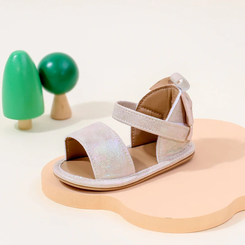 Baby Sandal  Summer New Design Soft PU Beautiful Butterfly Bow High Quality Anti-slip Sole Casual Style New Fashion BJZ3231